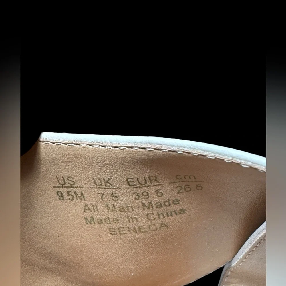 Franco Sarto Sarabeth Wedge Sandals Womens 9.5 Beige‎ Faux Leather